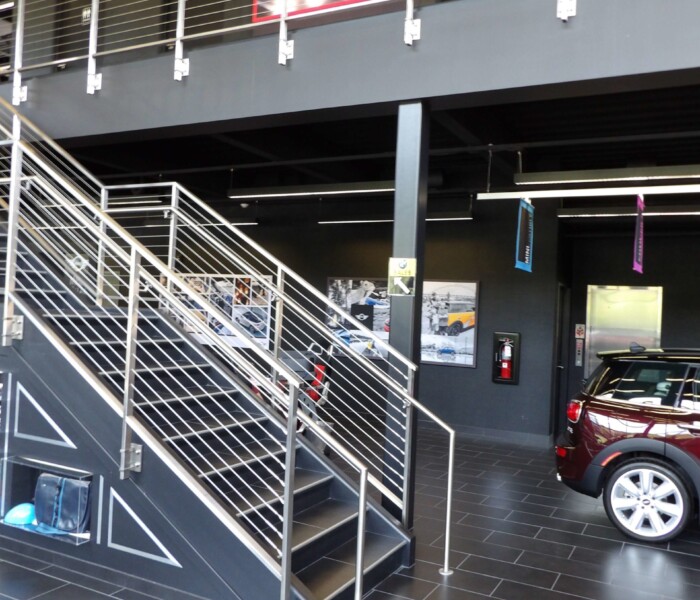 Cable architectural railings in cincinnati bmw.