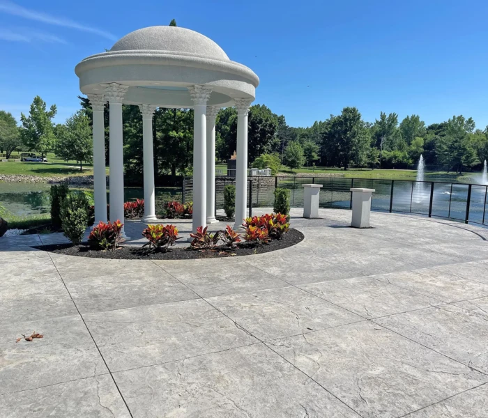 2958733856 Modern Cable Railing Installation at Arlington Memorial Gardens in Cincinnati