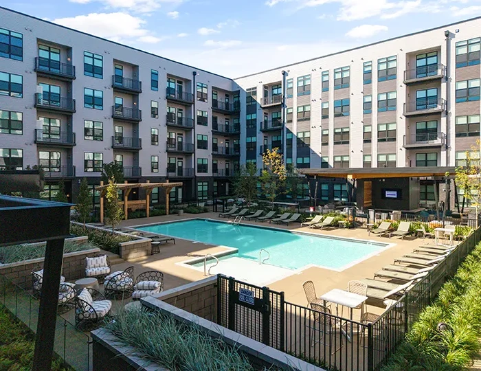 M300-3A Aluminum Railing Installation at The Edge Apartments in Columbus, OH