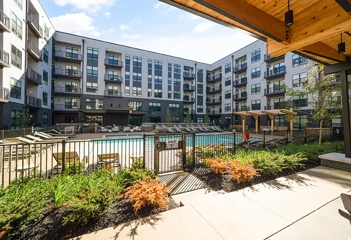 M300-3A Aluminum Railing Installation at The Edge Apartments in Columbus, OH