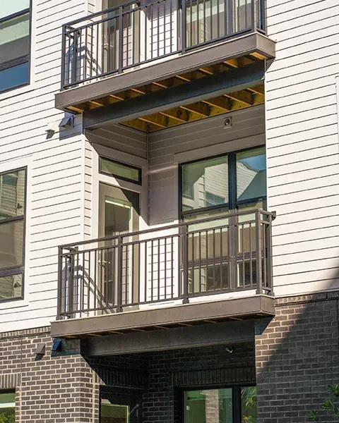 M300-3A Aluminum Railing Installation at The Edge Apartments in Columbus, OH