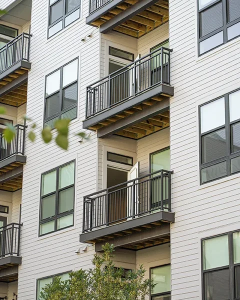 M300-3A Aluminum Railing Installation at The Edge Apartments in Columbus, OH